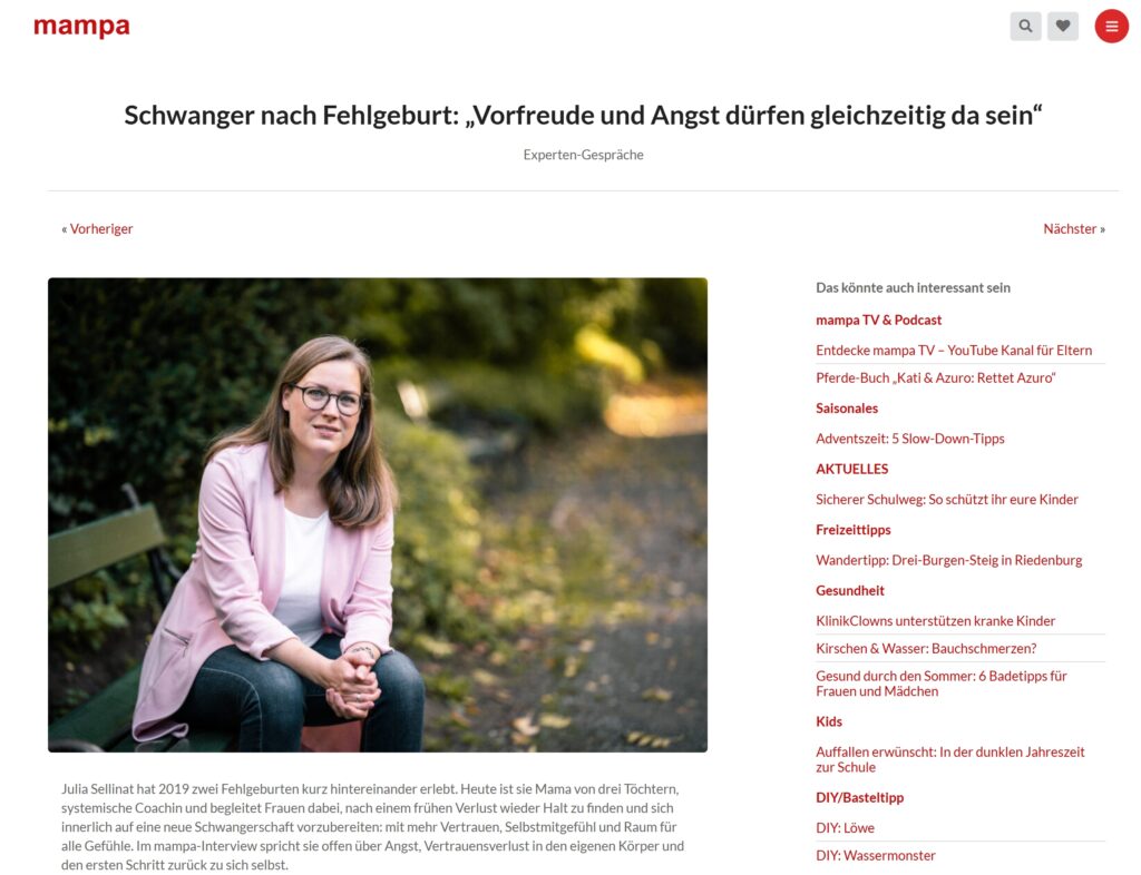 Schwanger nach Fehlgeburt